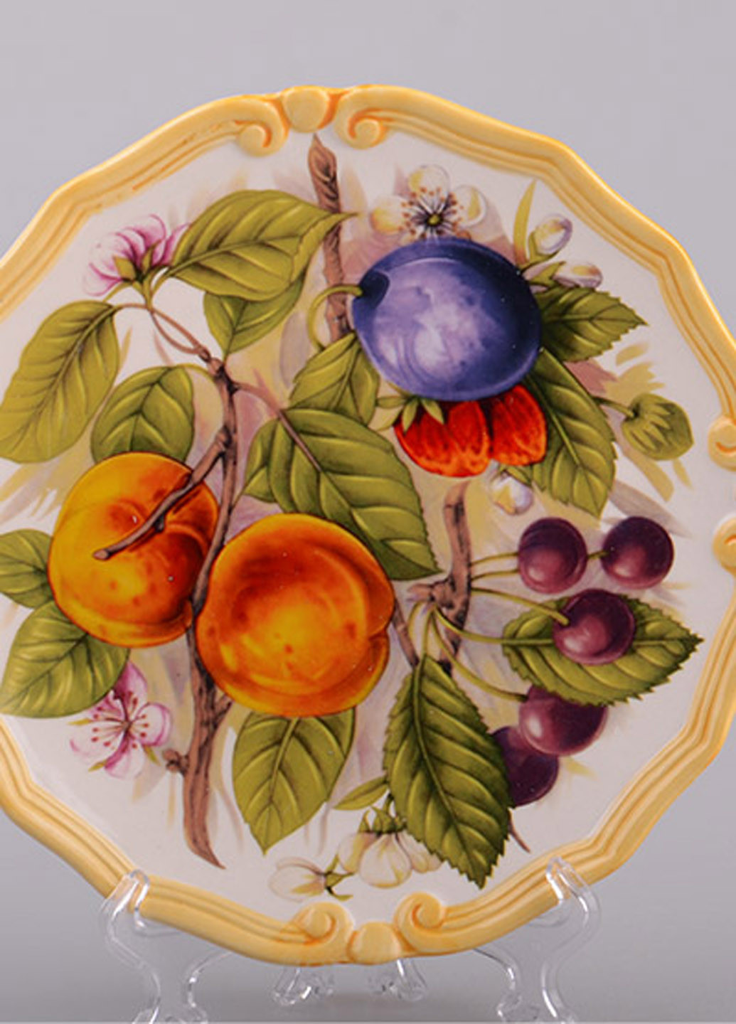 Декоративная тарелка, 21х3 см Lefard рисунок комбинированная