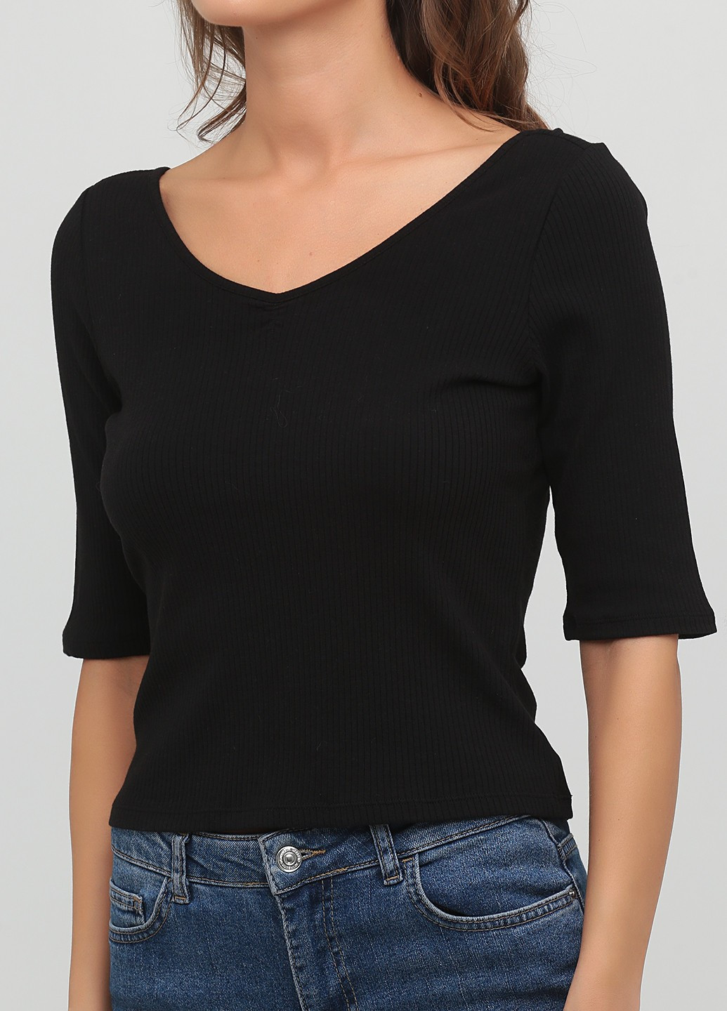 Чорно-білий демісезонний пуловер Monki