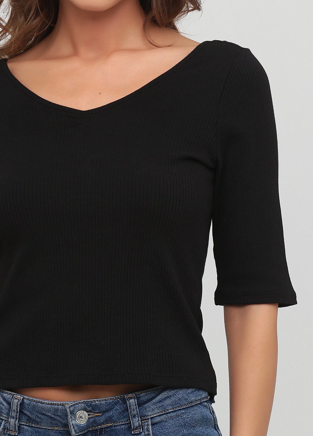 Чорно-білий демісезонний пуловер Monki