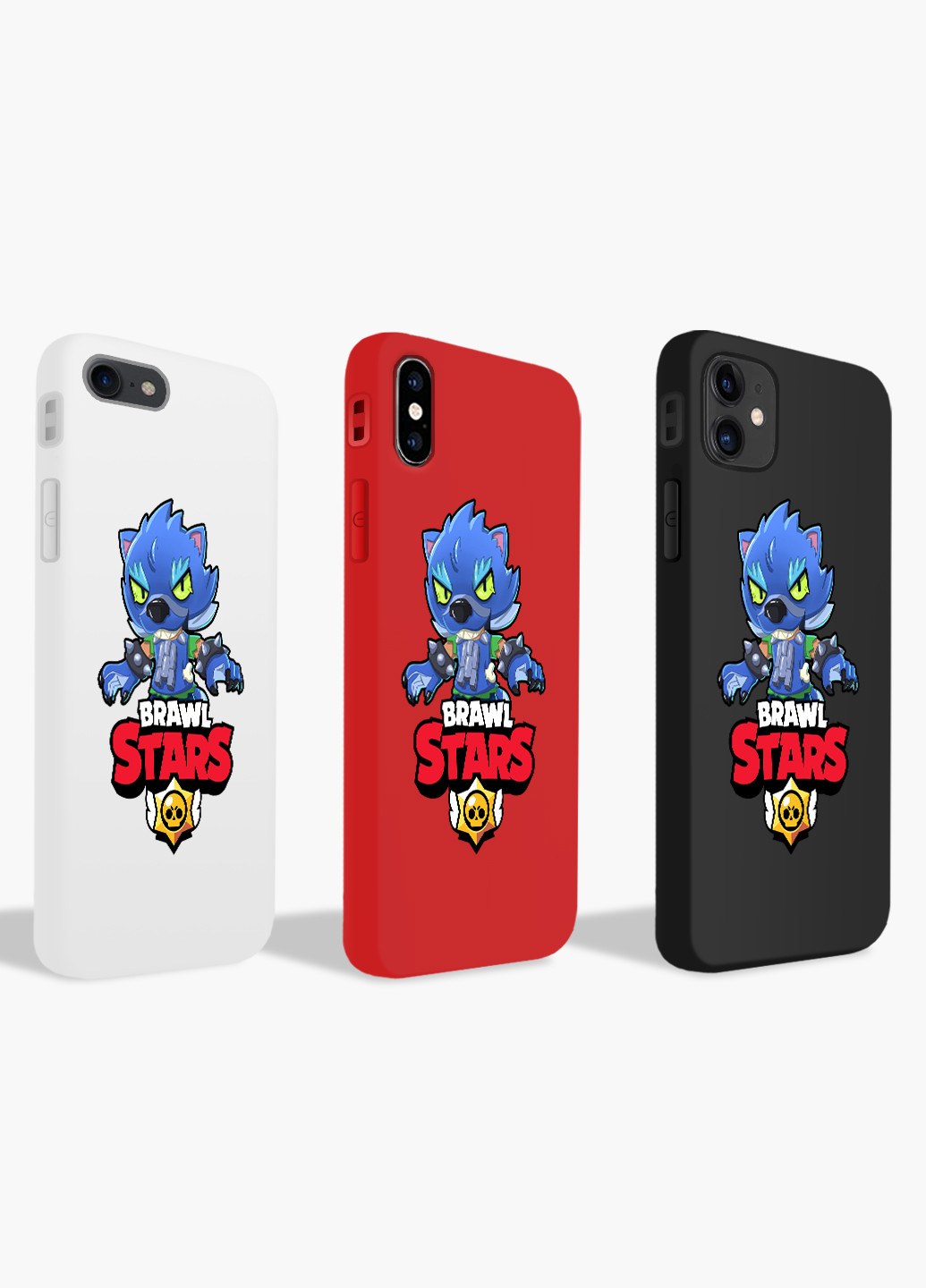 Чохол силіконовий Apple Iphone Xr Леон Вовк Бравл Старс (Leon Wolf Werewolf Brawl Stars) (8225-1014) MobiPrint (219284401)