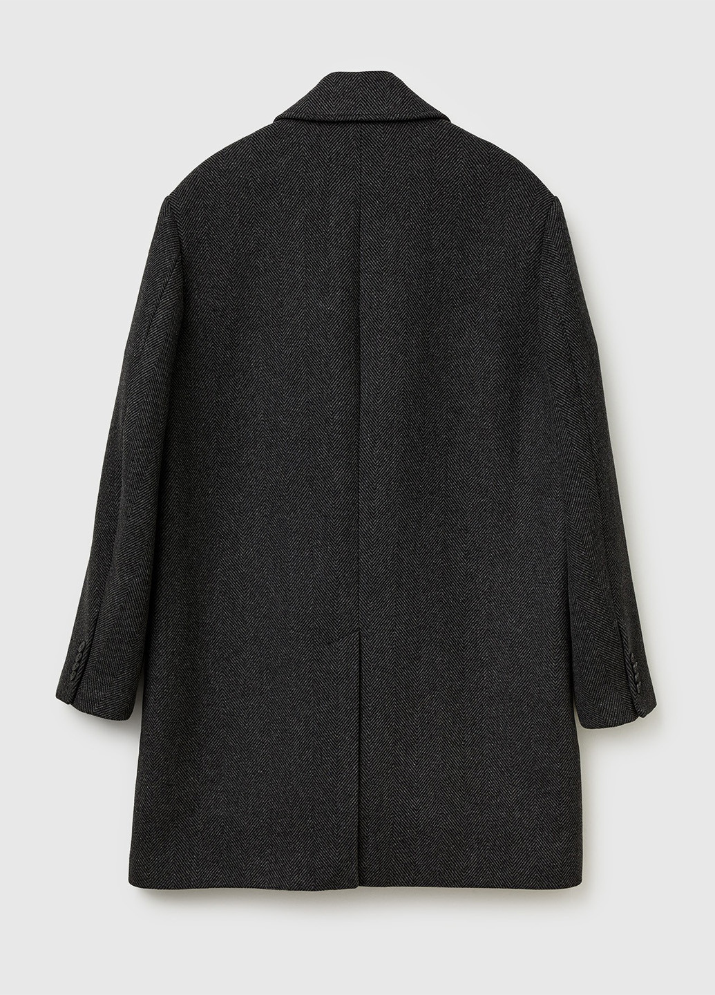 Чорне демісезонне Пальто однобортне United Colors of Benetton