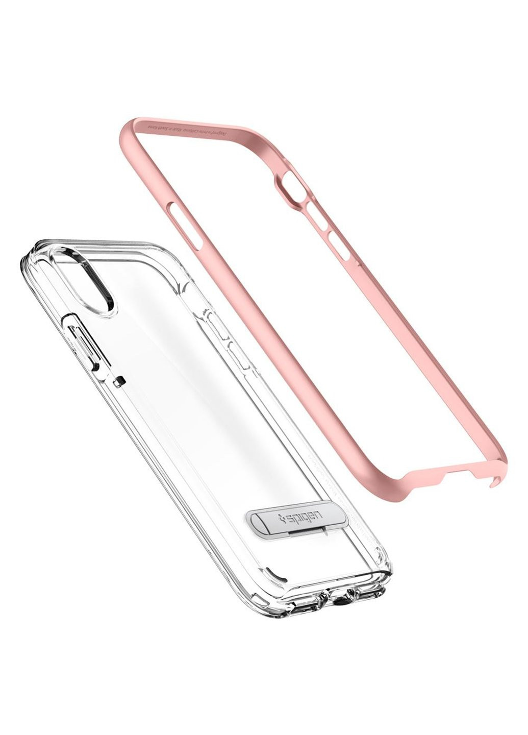 Чехол Spigen Crystal Hybrid для iPhone X/Xs Rose Gold SGP (220821662)