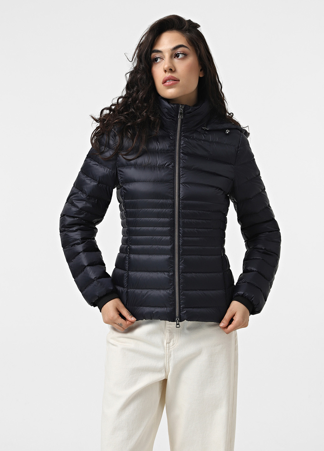 Черная демисезонная куртка Geox