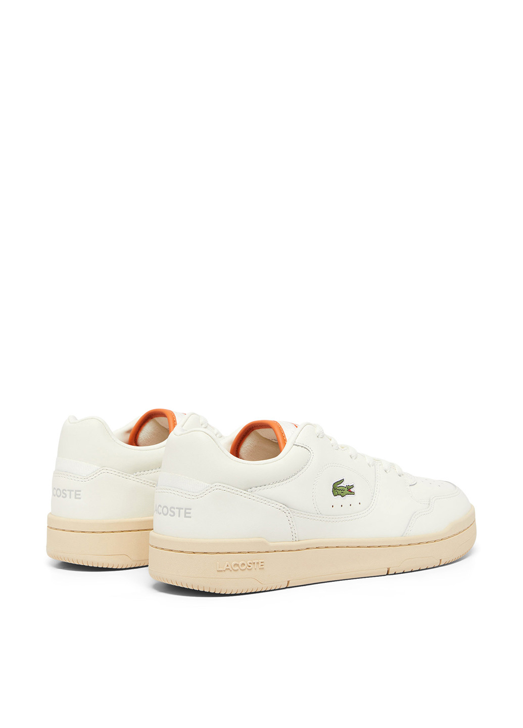 Белые демисезонные кроссовки Lacoste Linedrive