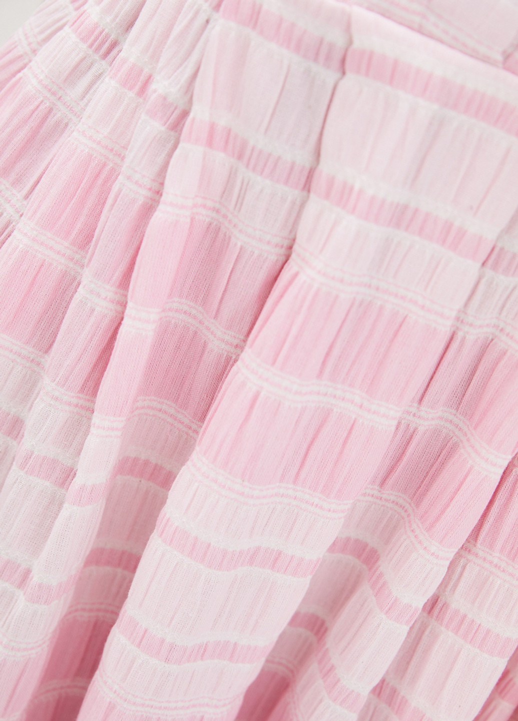 Розовое кэжуал платье клеш Promin в полоску