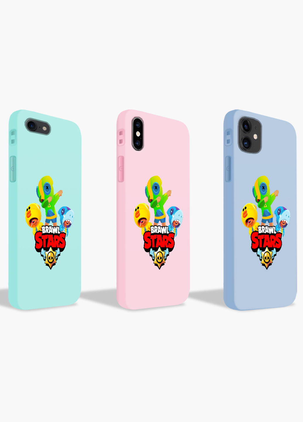 Чехол силиконовый Apple Iphone Xs Леон Бравл Старс (Leon Brawl Stars) (8938-1703) MobiPrint (219507659)