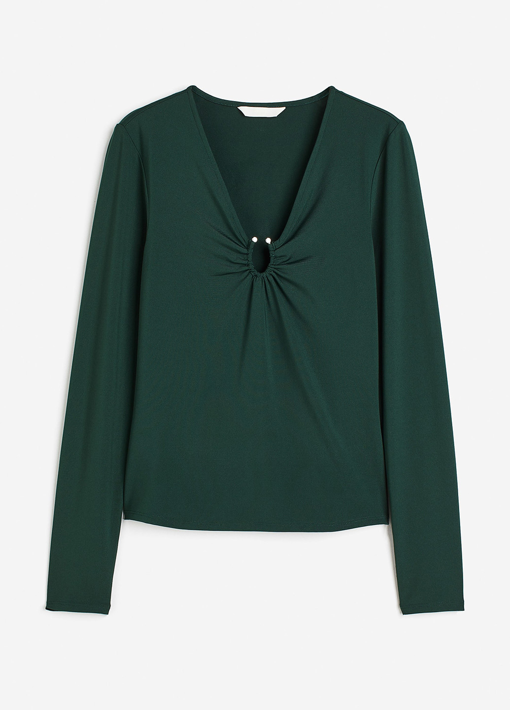 Темно-зелёная блузка H&M