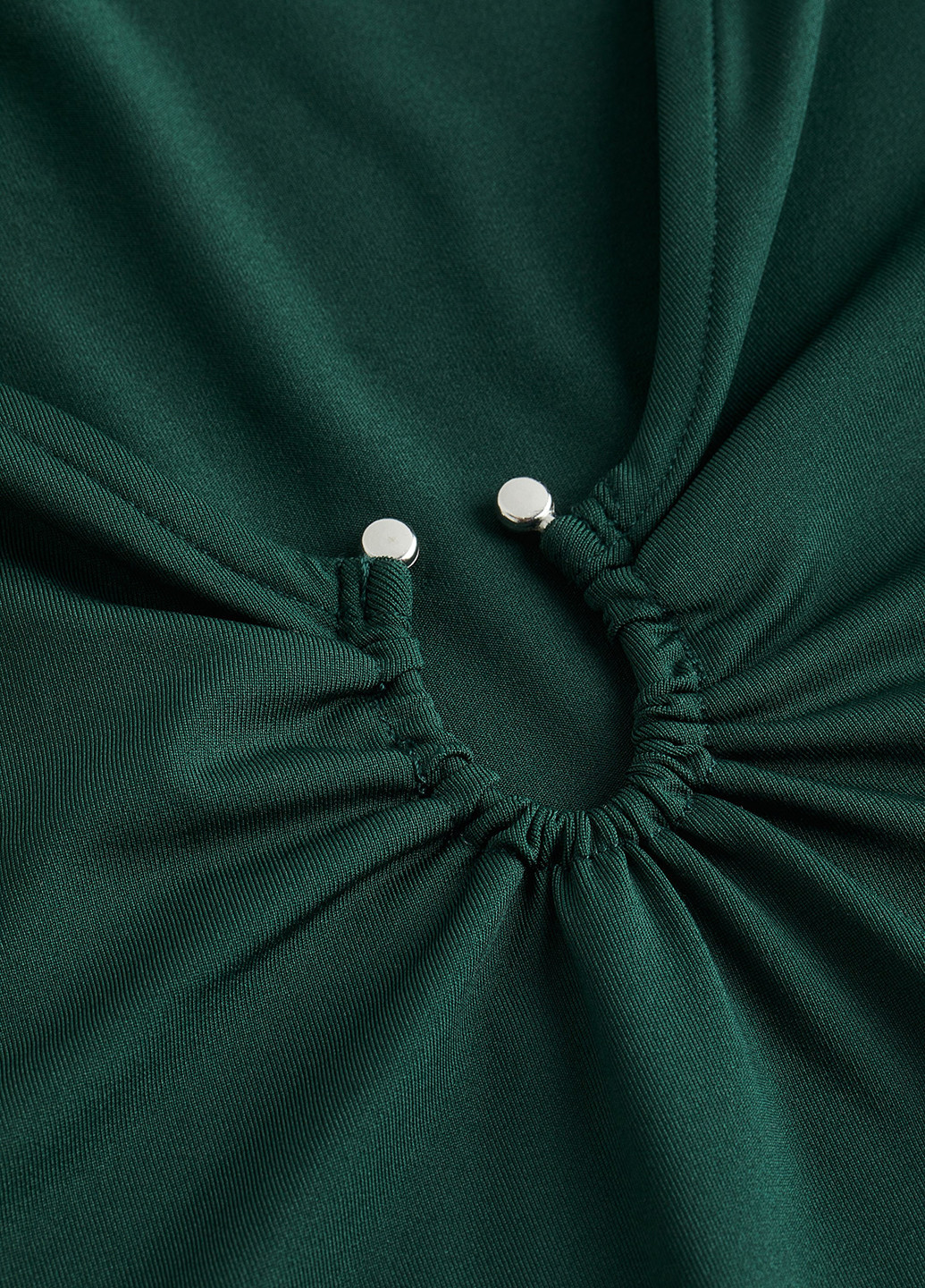 Темно-зелёная блузка H&M