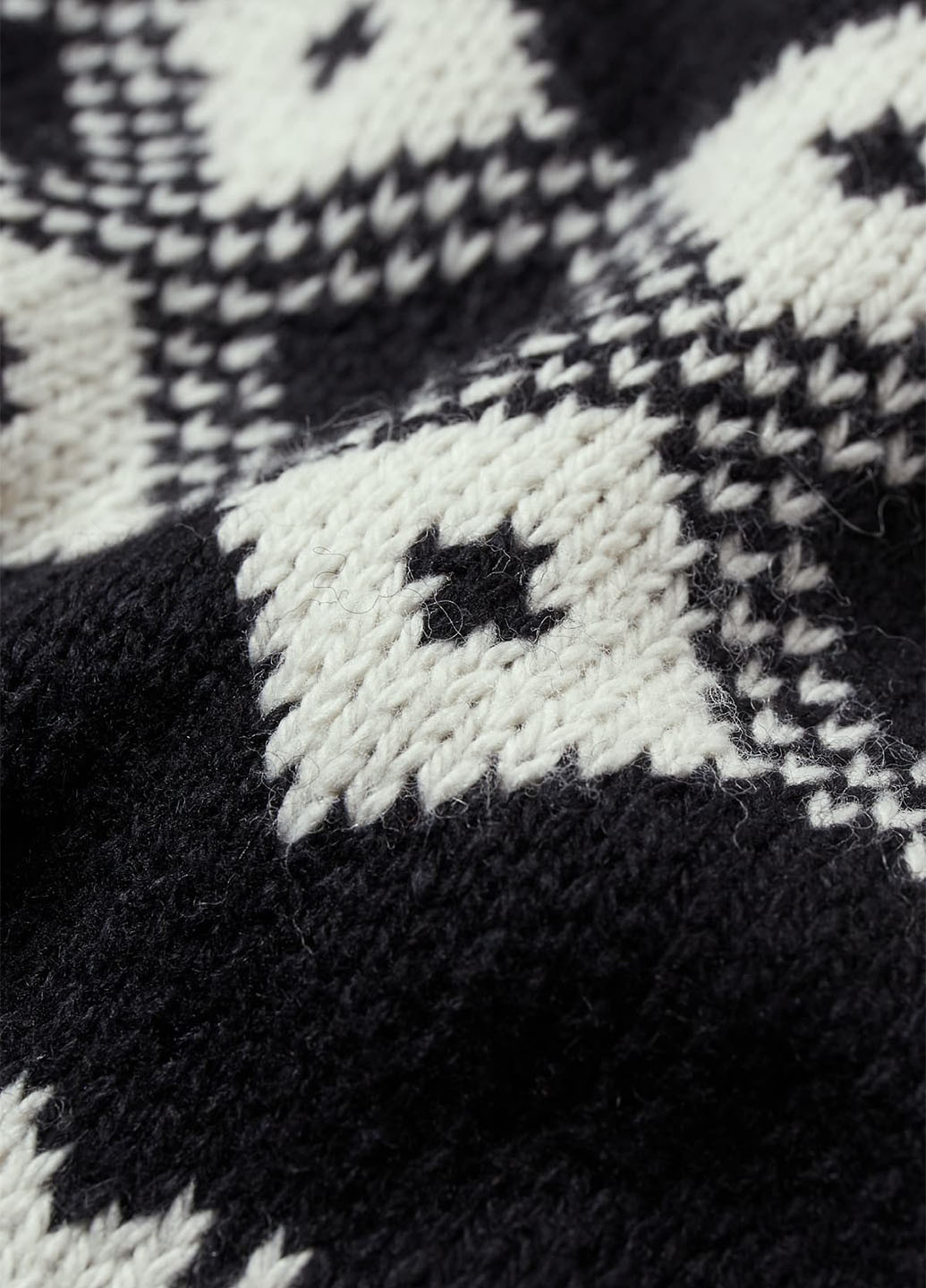 Чорно-білий зимовий светр джемпер C&A