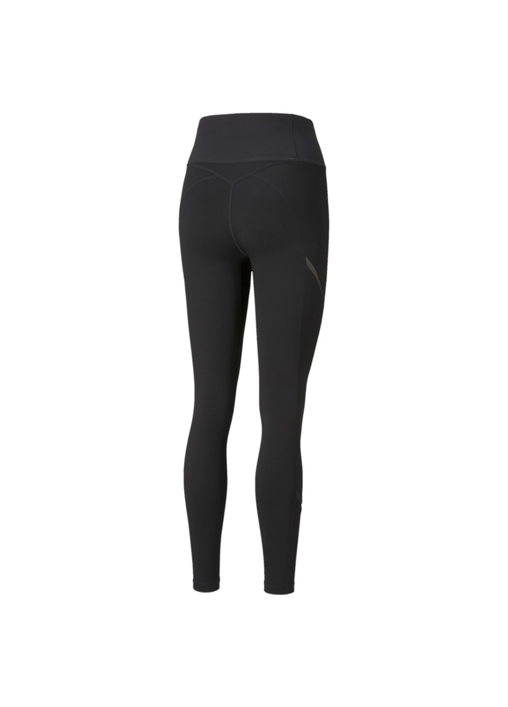 Легинсы EXHALE Mesh Curve Women's Training Leggings Puma однотонные чёрные спортивные полиэстер, эластан