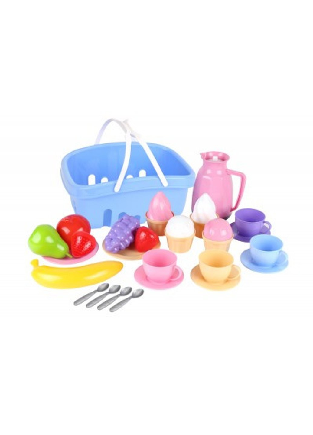 Детский кухонный набор посуды с продуктами Технок T-7242 ТехноК (254703077)