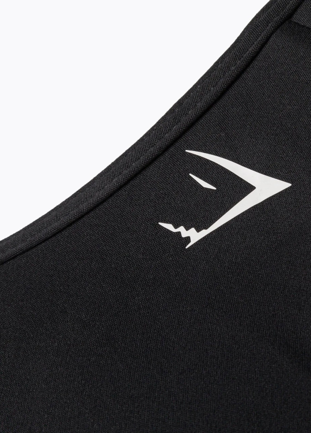 Чёрный топ бюстгалтер Gymshark без косточек полиэстер