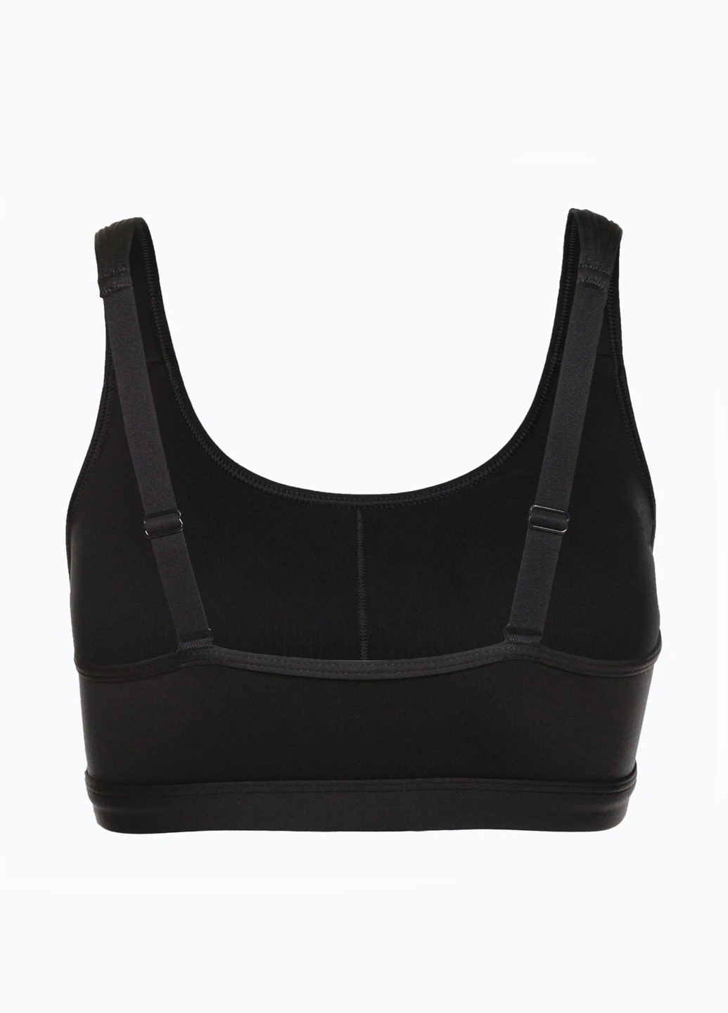 Чёрный топ бюстгалтер Gymshark без косточек полиэстер