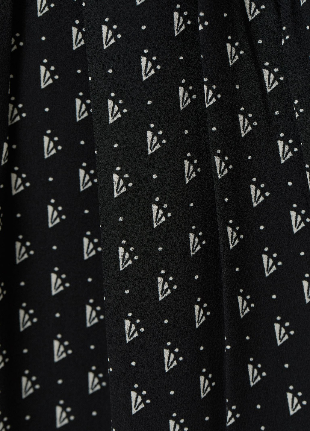 Черное кэжуал платье H&M с узором пье-де-пуль «гусиная лапка»