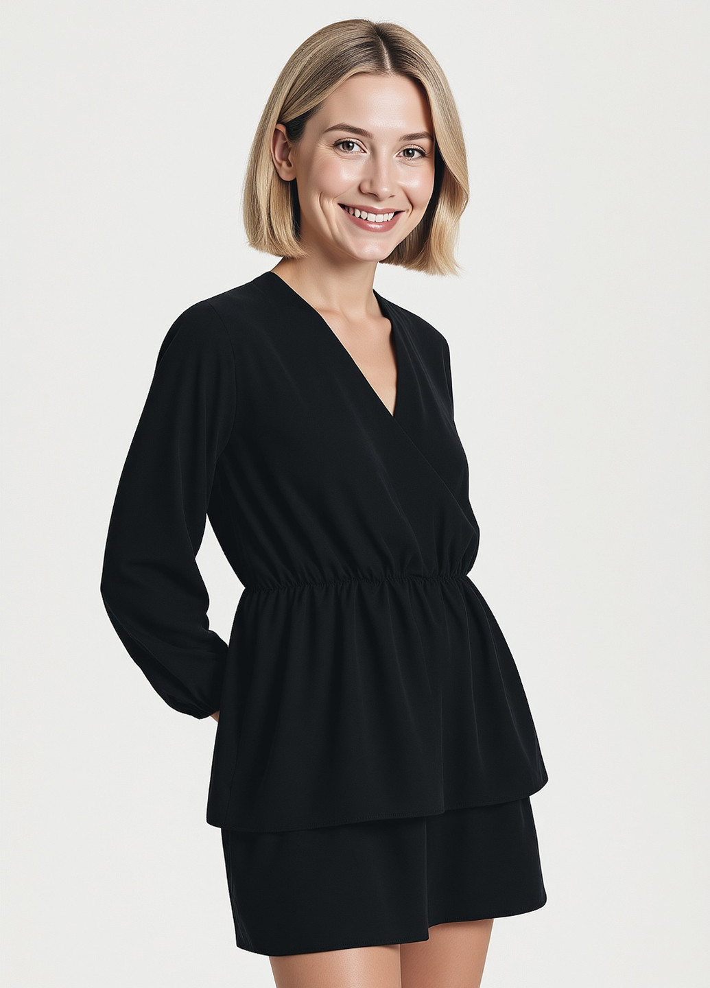 Чорна кежуал сукня кльош Reserved однотонна