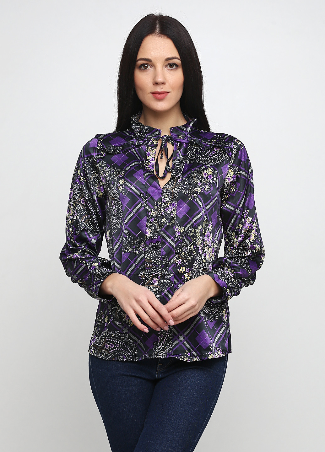 Фиолетовая демисезонная блуза Zara