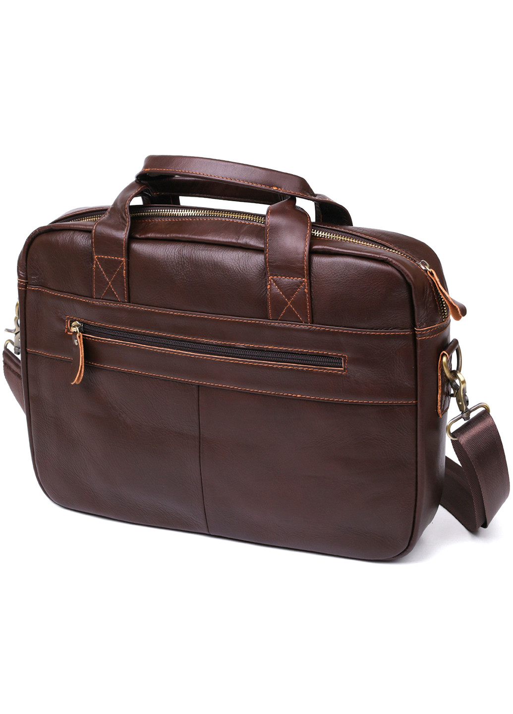 Мужская деловая кожаная сумка для ноутбука 40х27х7 см Vintage (253490544)