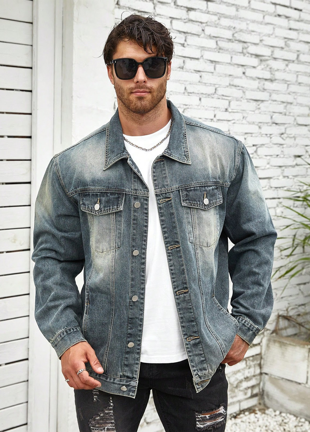 Куртка-сорочка SHEIN (324691986)