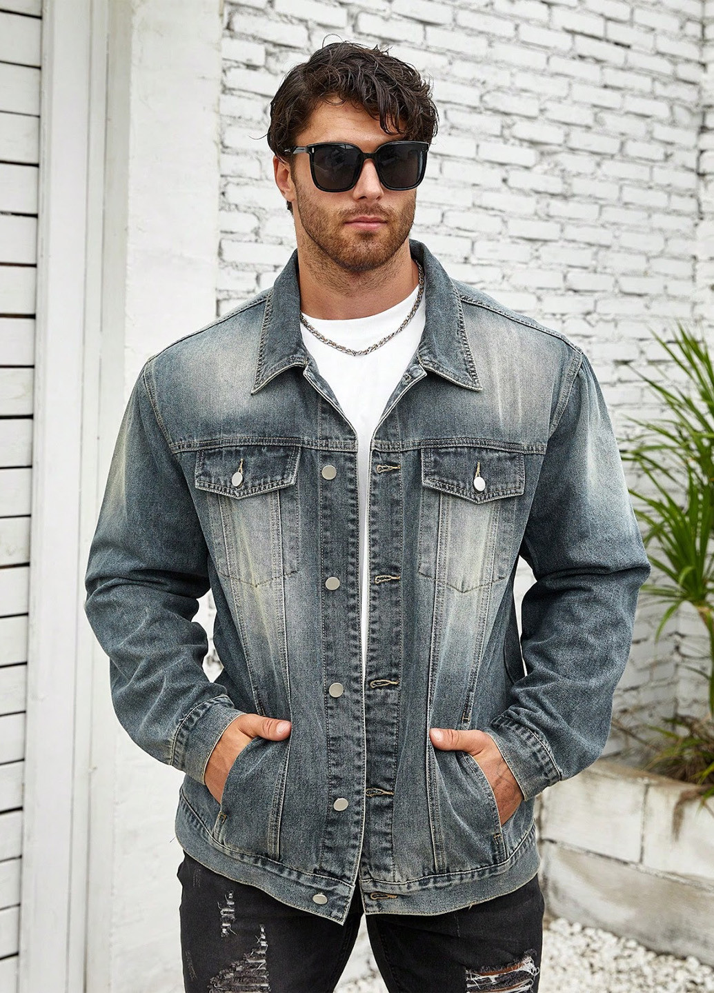 Куртка-сорочка SHEIN (324691986)