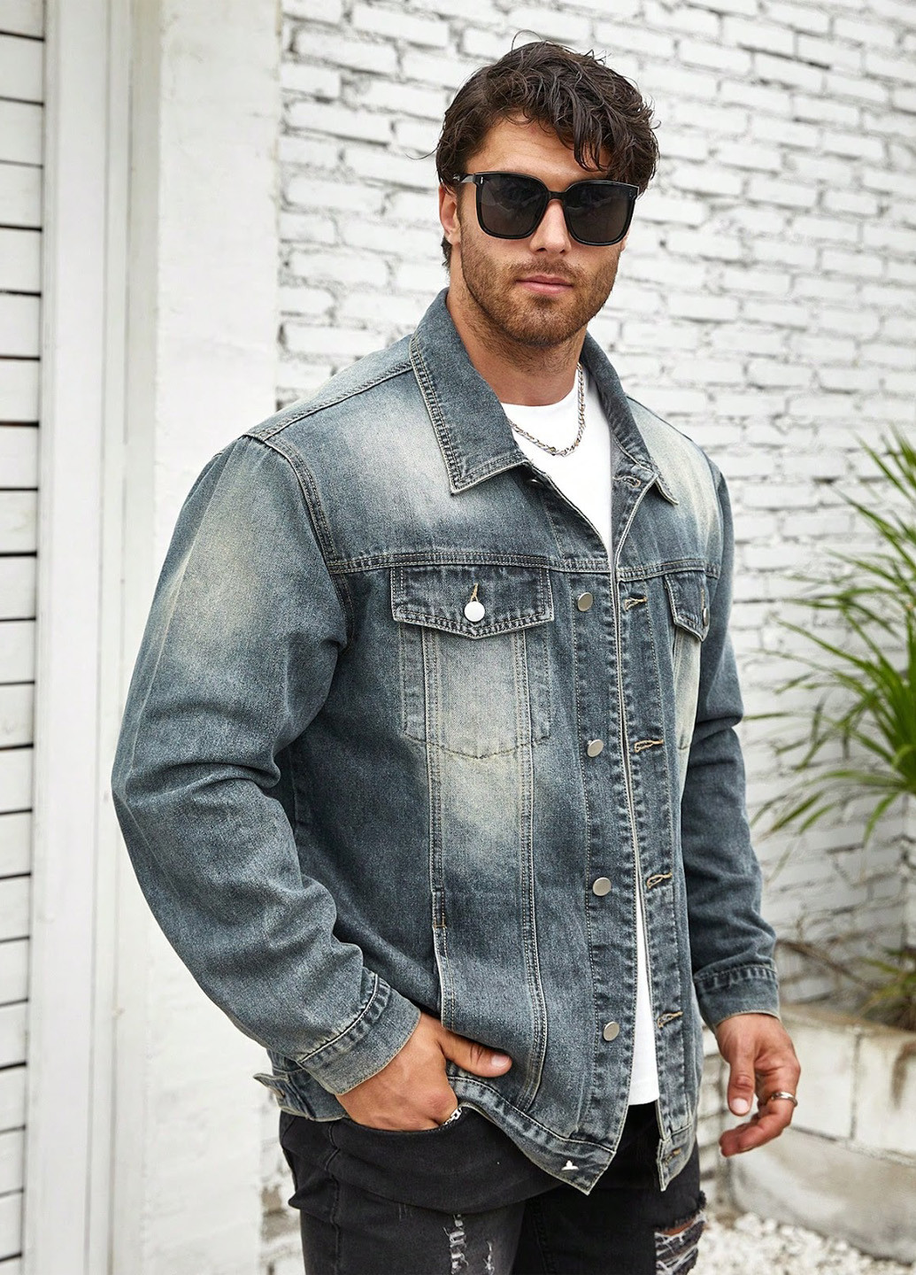 Куртка-сорочка SHEIN (324691986)