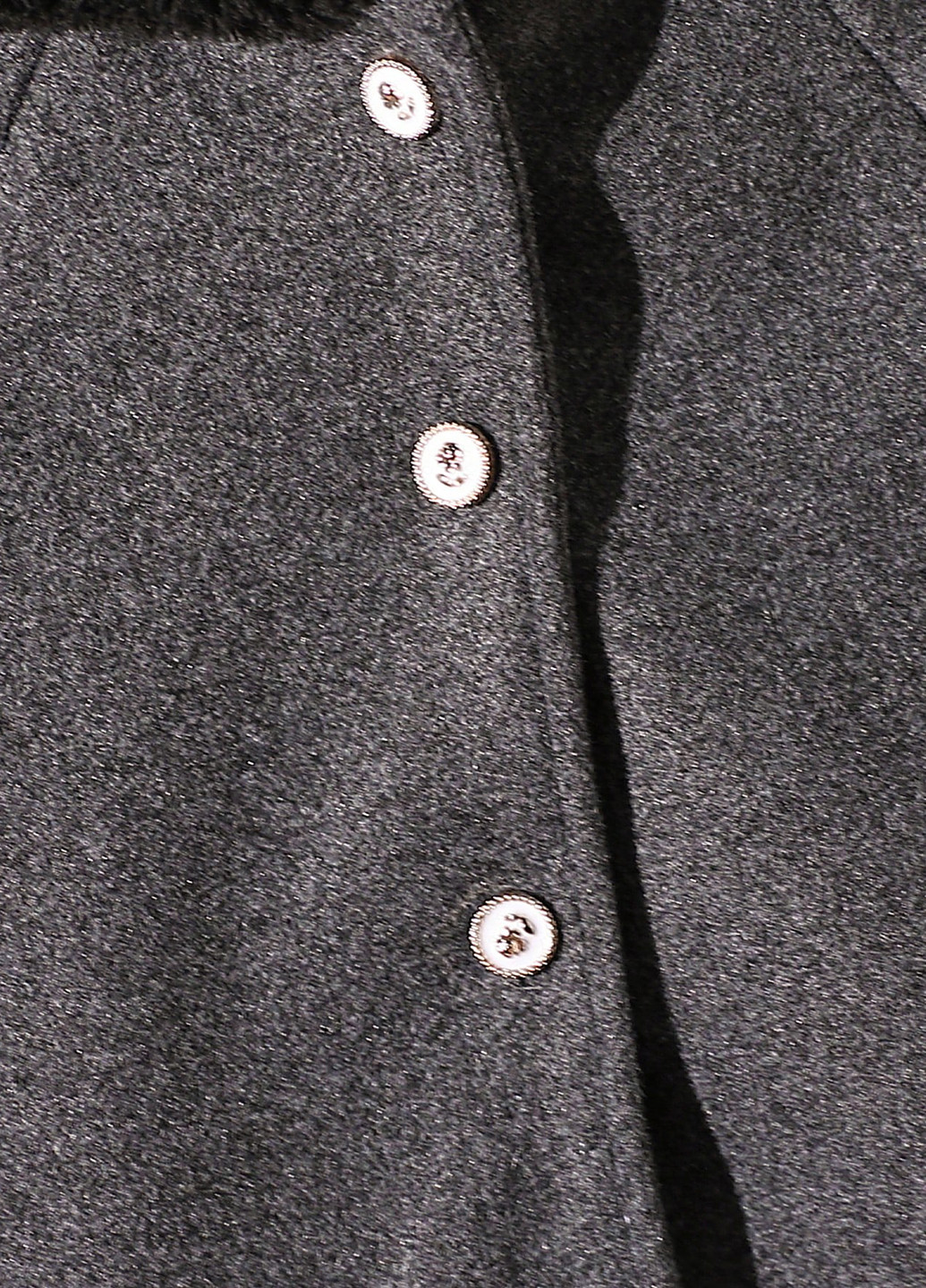 Темно-сірне Кежуал напівпальто SHEIN меланж