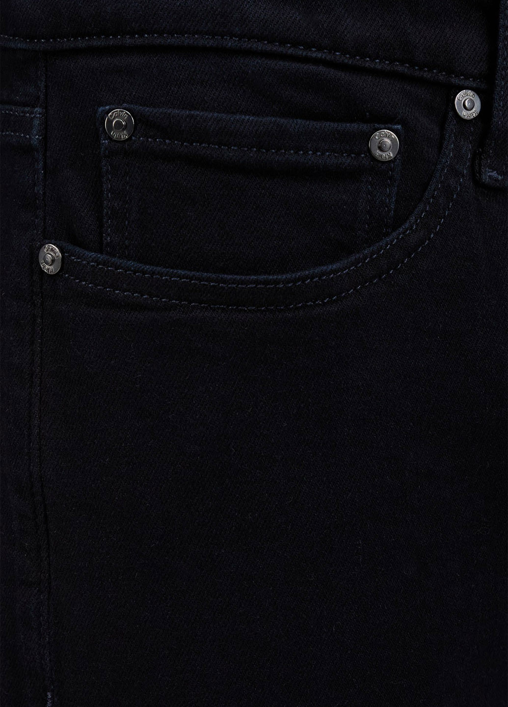 Черные демисезонные прямые джинсы Calvin Klein