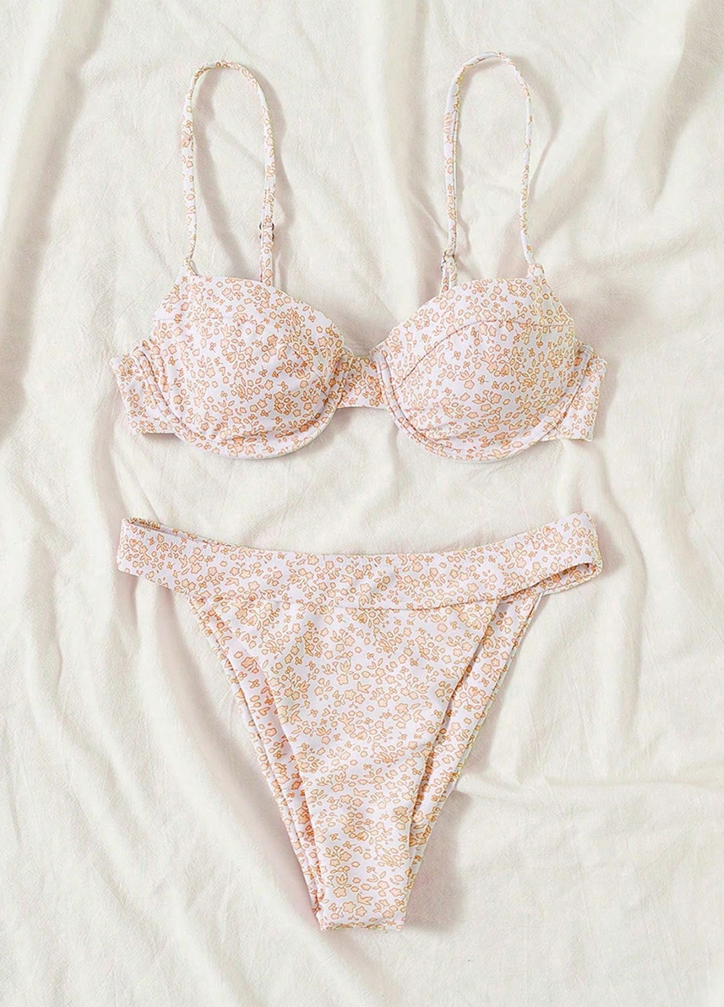 Комбинированный летний купальник (лиф, трусики) раздельный, бикини SHEIN