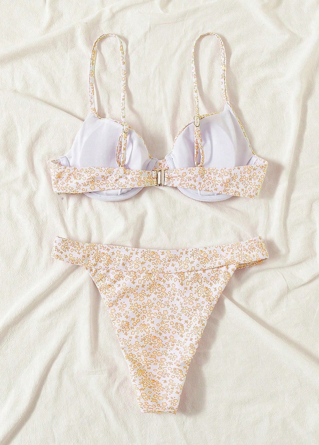 Комбинированный летний купальник (лиф, трусики) раздельный, бикини SHEIN