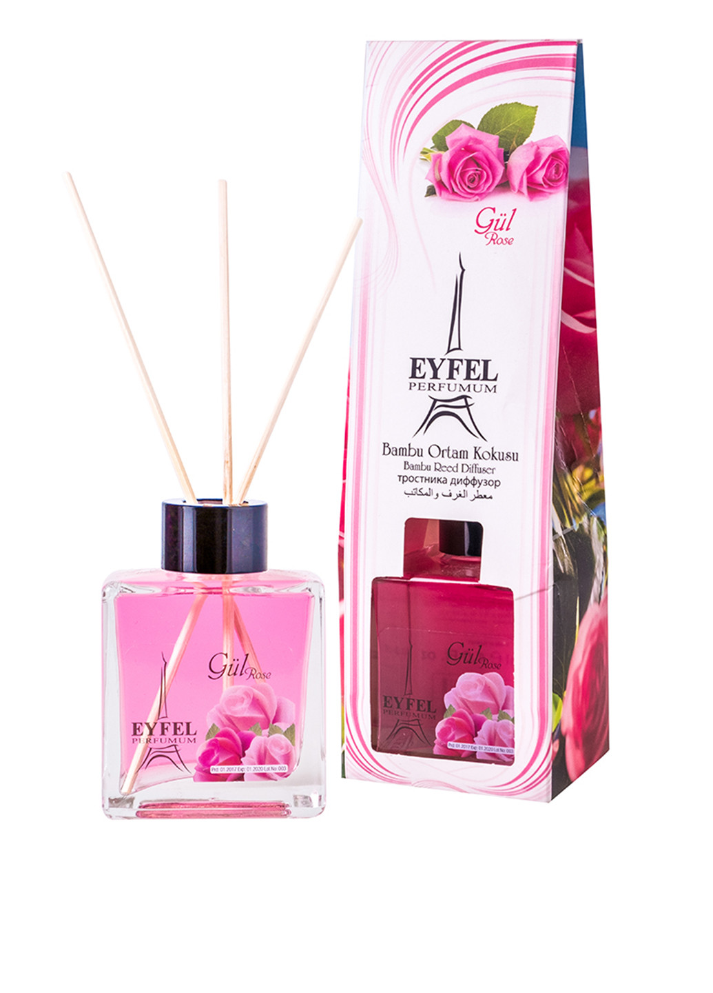Аромадиффузор Reed Diffuser Rose, 120 мл Eyfel Perfume (70455704)