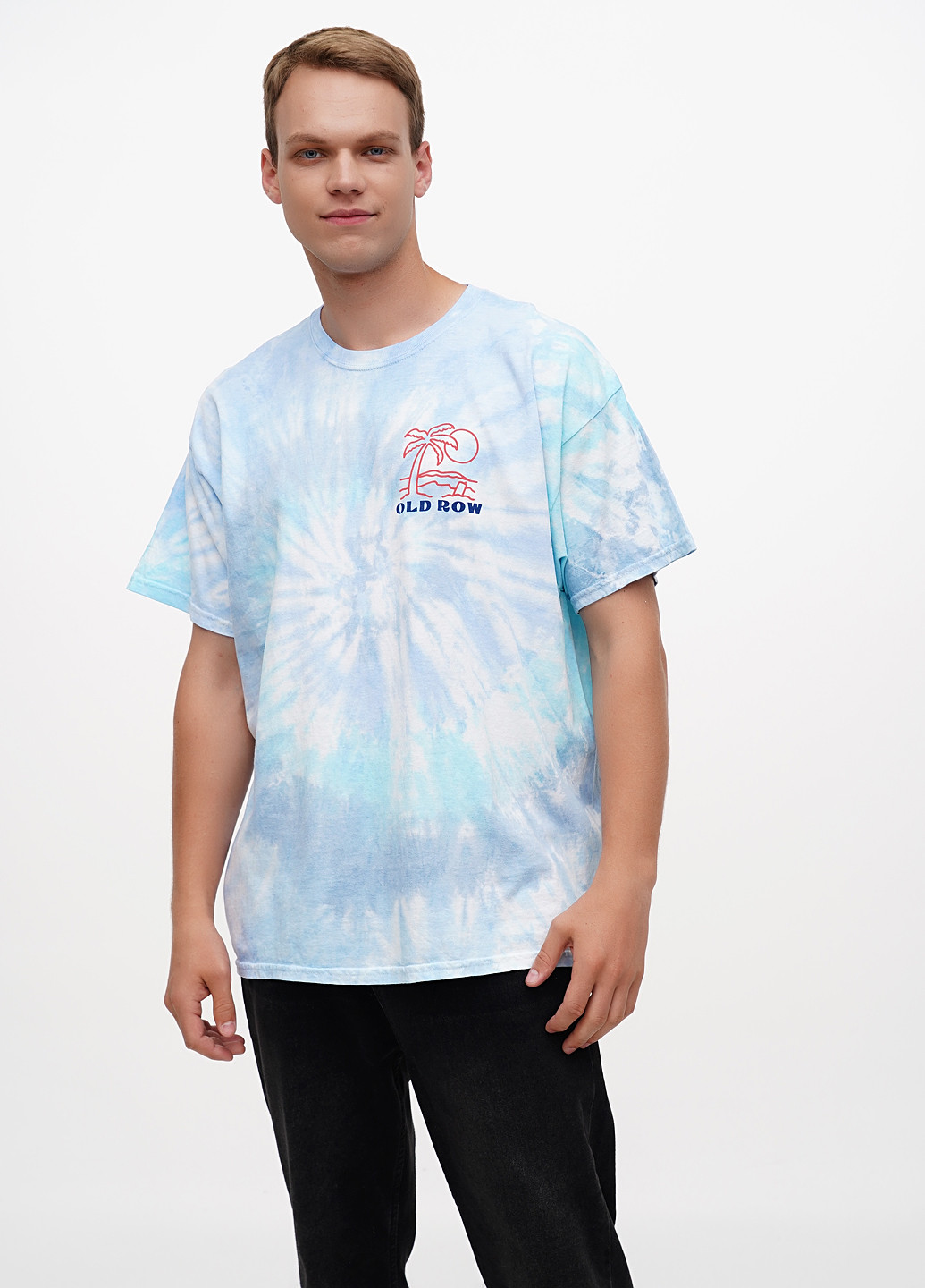 Голубая футболка Colortone