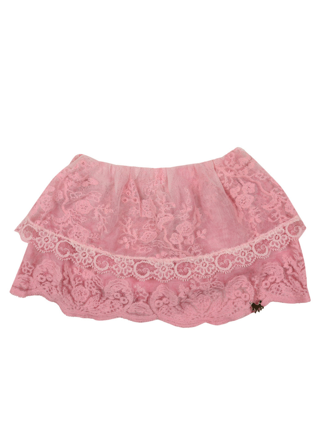 Розовая кэжуал цветочной расцветки юбка Lu Lu мини
