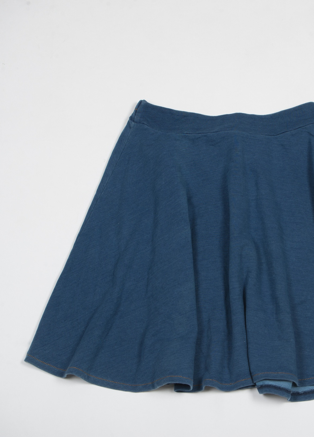 Темно-синяя кэжуал однотонная юбка TOM DU клешированная