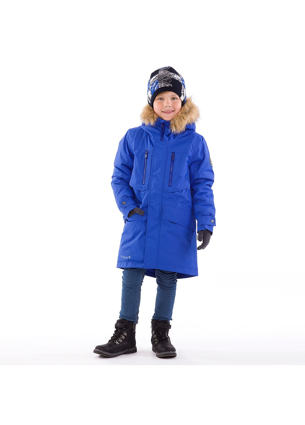 Синее зимнее Пальто зимнее DAVID Huppa