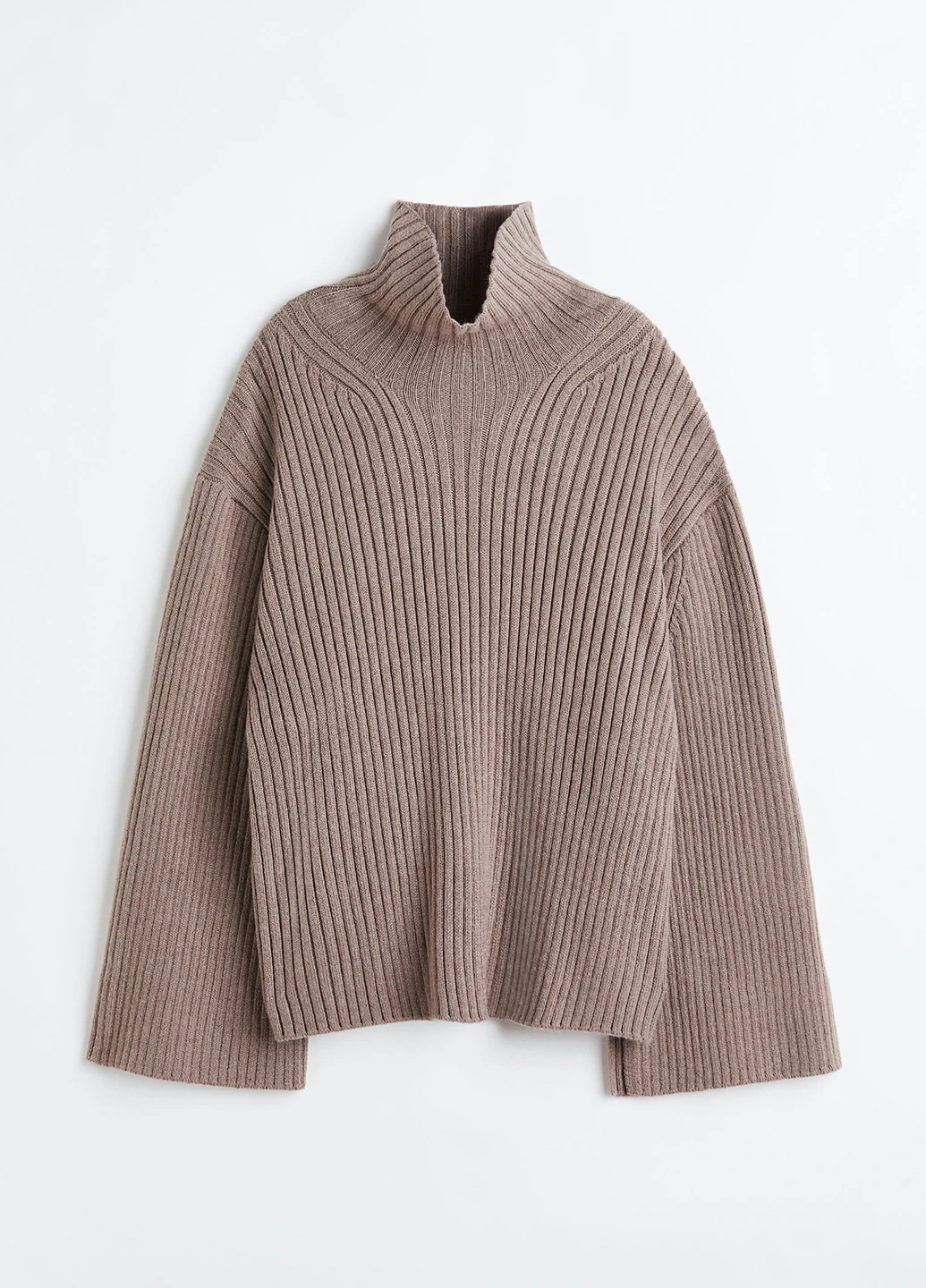 Темно-бежевий зимовий светр H&M