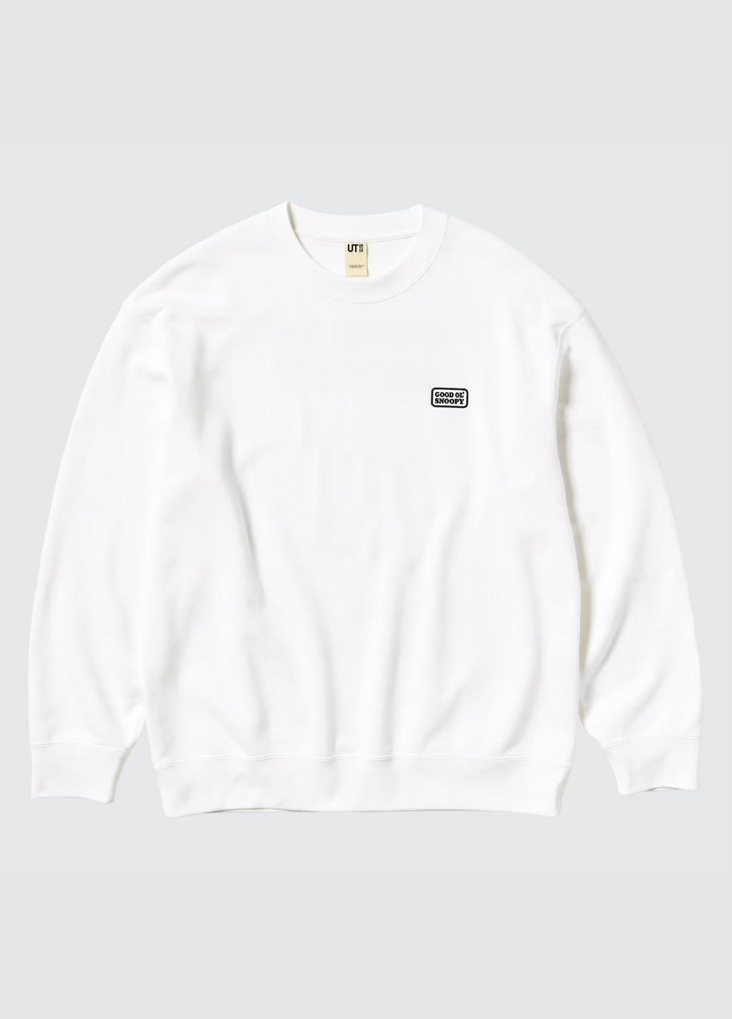 Білий світшот Uniqlo малюнок вишивка (327231653)