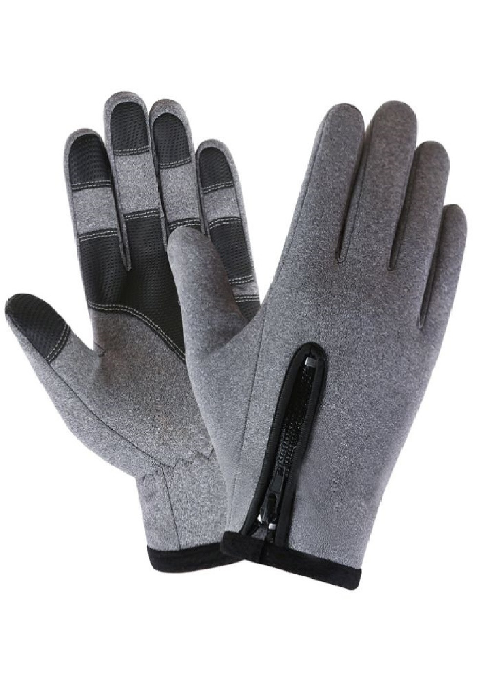 Зимние непродуваемые велосипедные лыжные перчатки спортивные сенсорные (472796-Prob) ХL Серые Francesco Marconi (250376101)