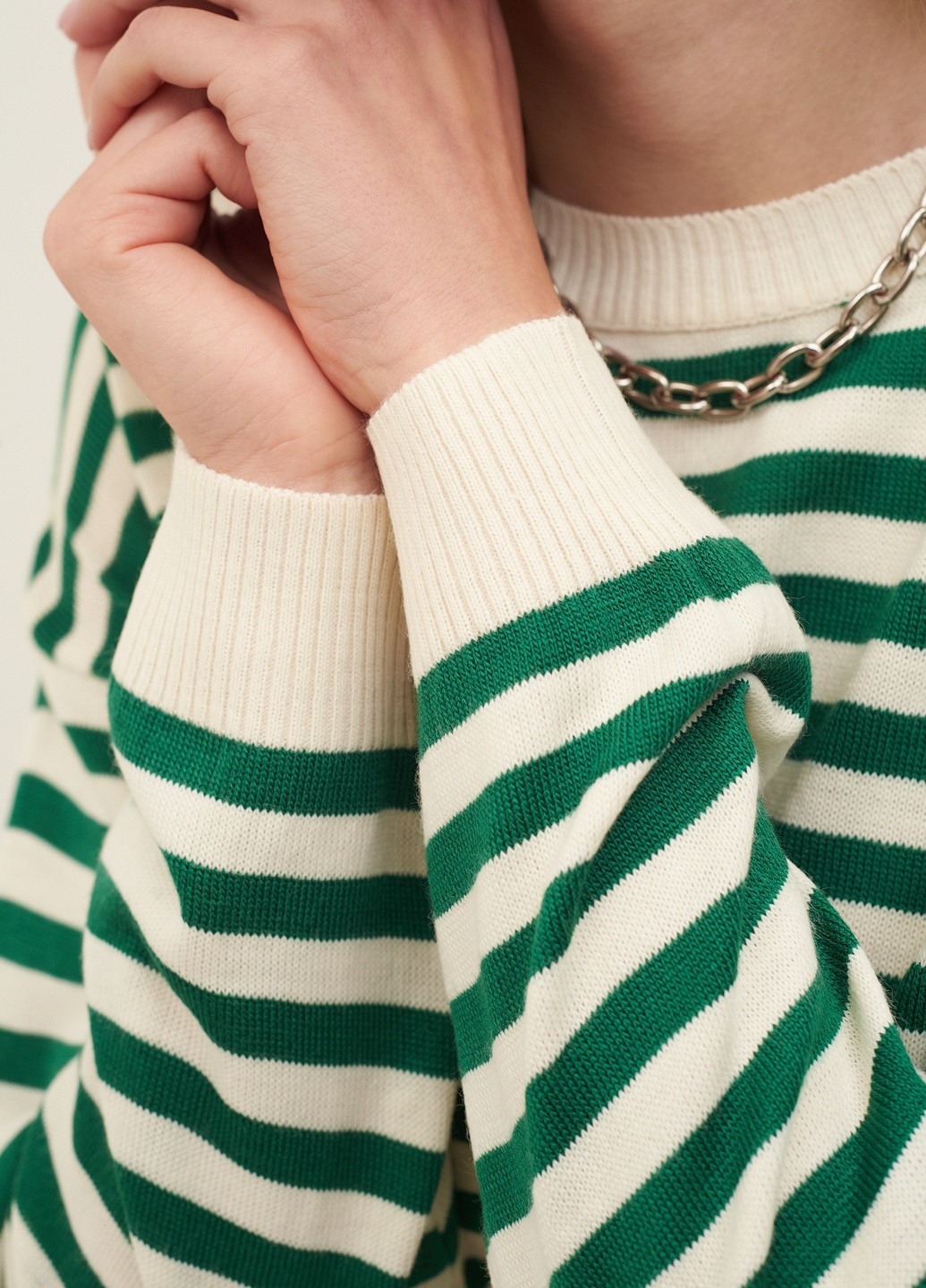 Зеленый демисезонный свитер Park Karon