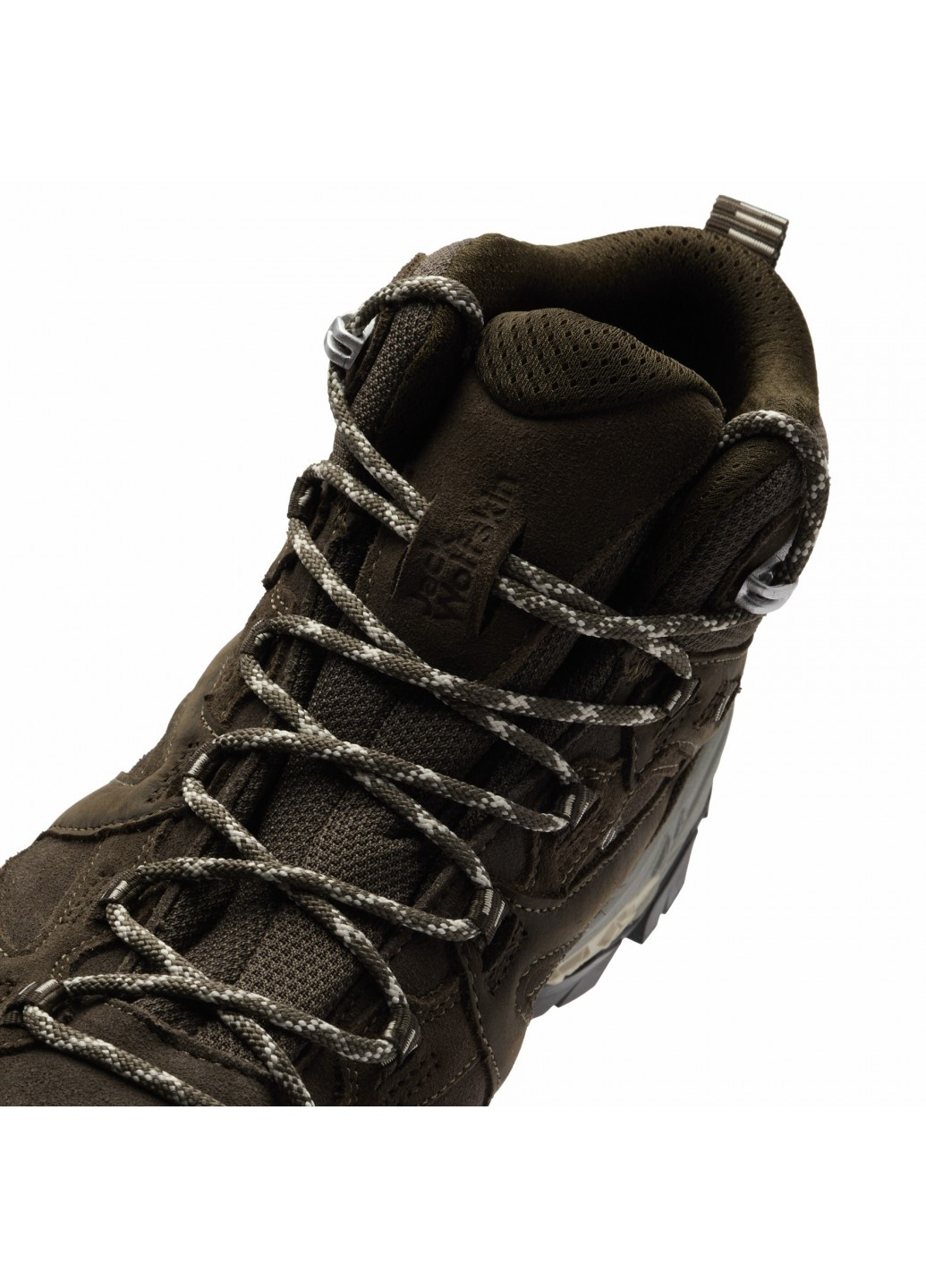 Коричневые осенние ботинки хайкеры Jack Wolfskin