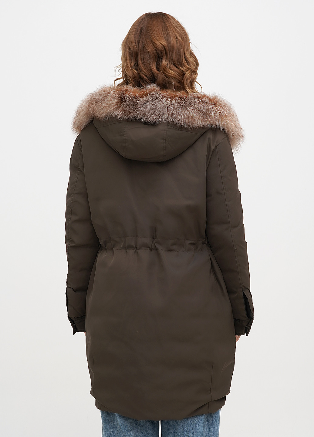 Оливковий (хакі) зимній Пуховик Moncler