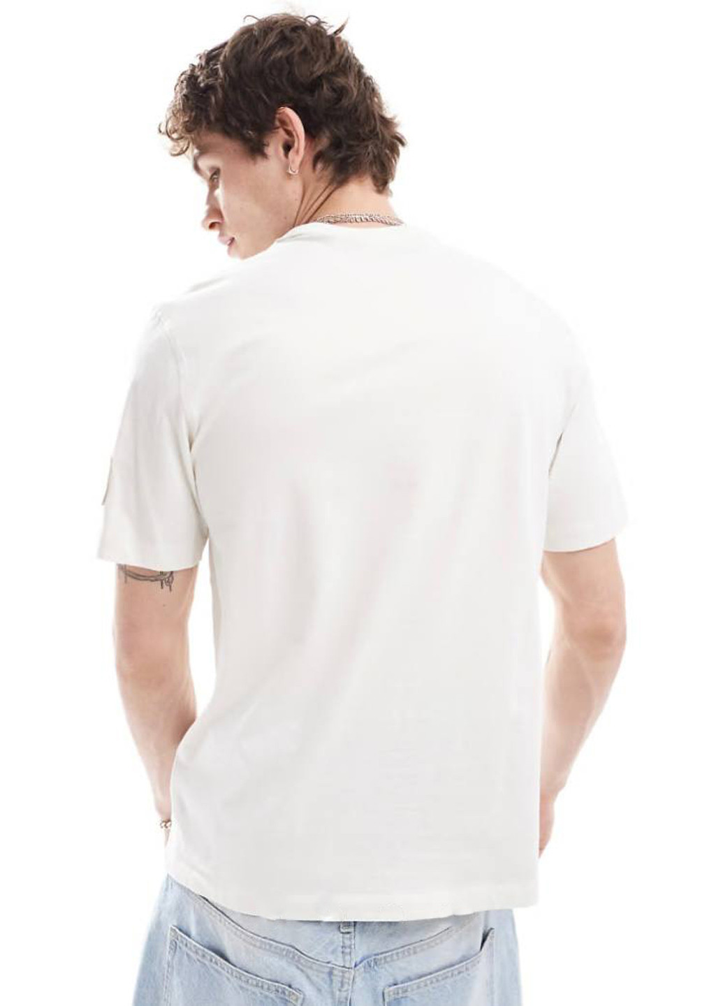Молочная футболка Calvin Klein Jeans