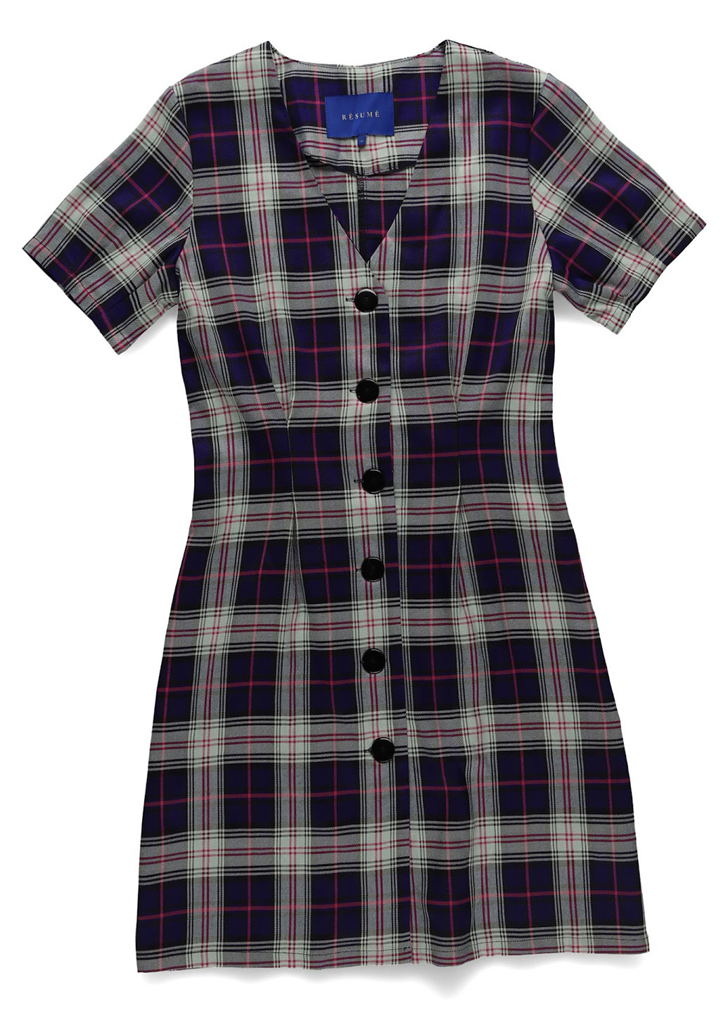 Комбінована кежуал сукня Resume в клітинку