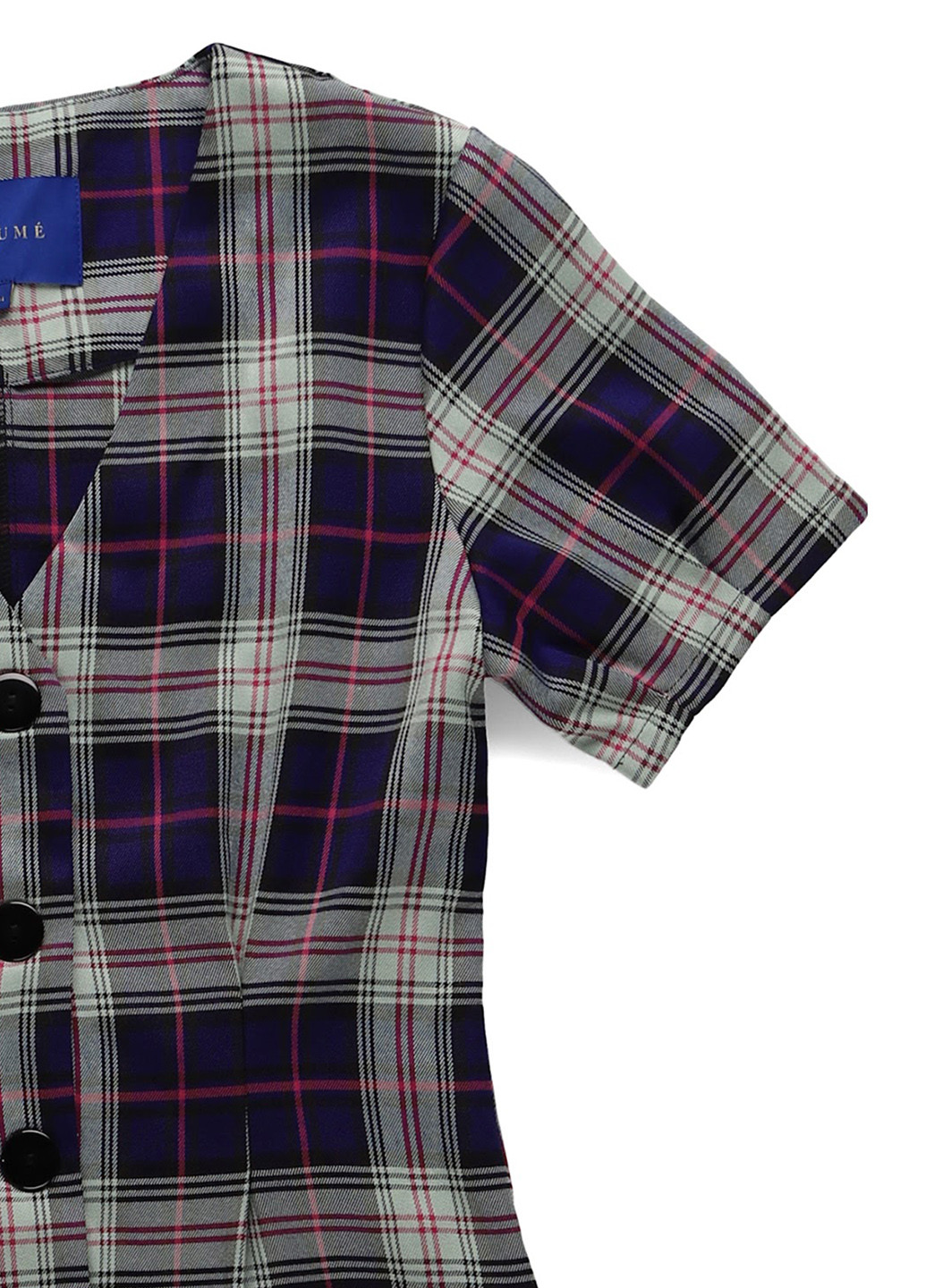 Комбінована кежуал сукня Resume в клітинку