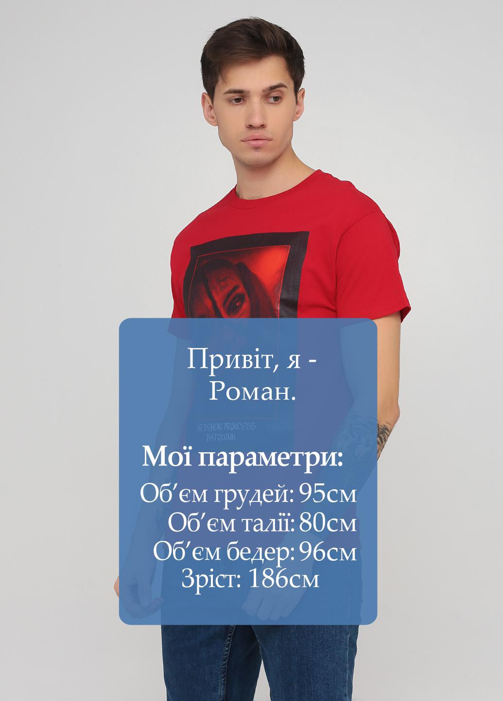 Червона футболка Hanes