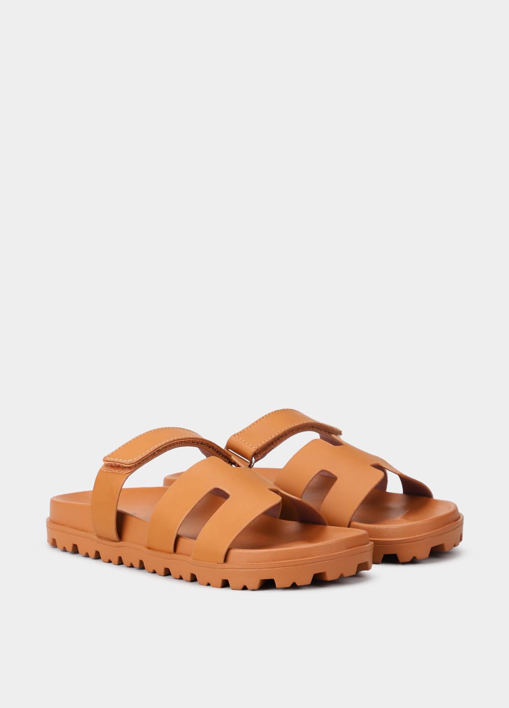 Коричневые шлепанцы Braska