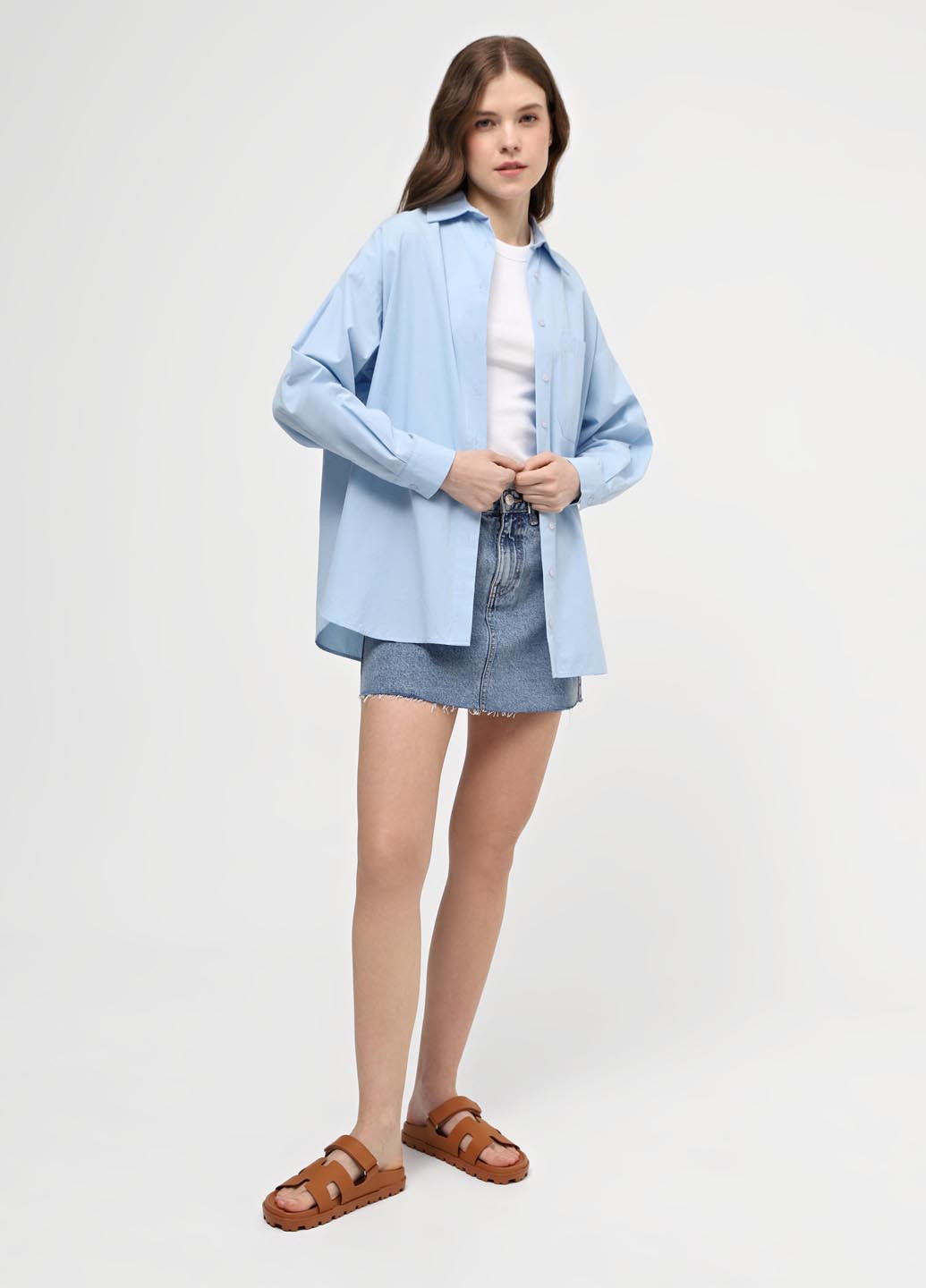 Коричневые шлепанцы Braska