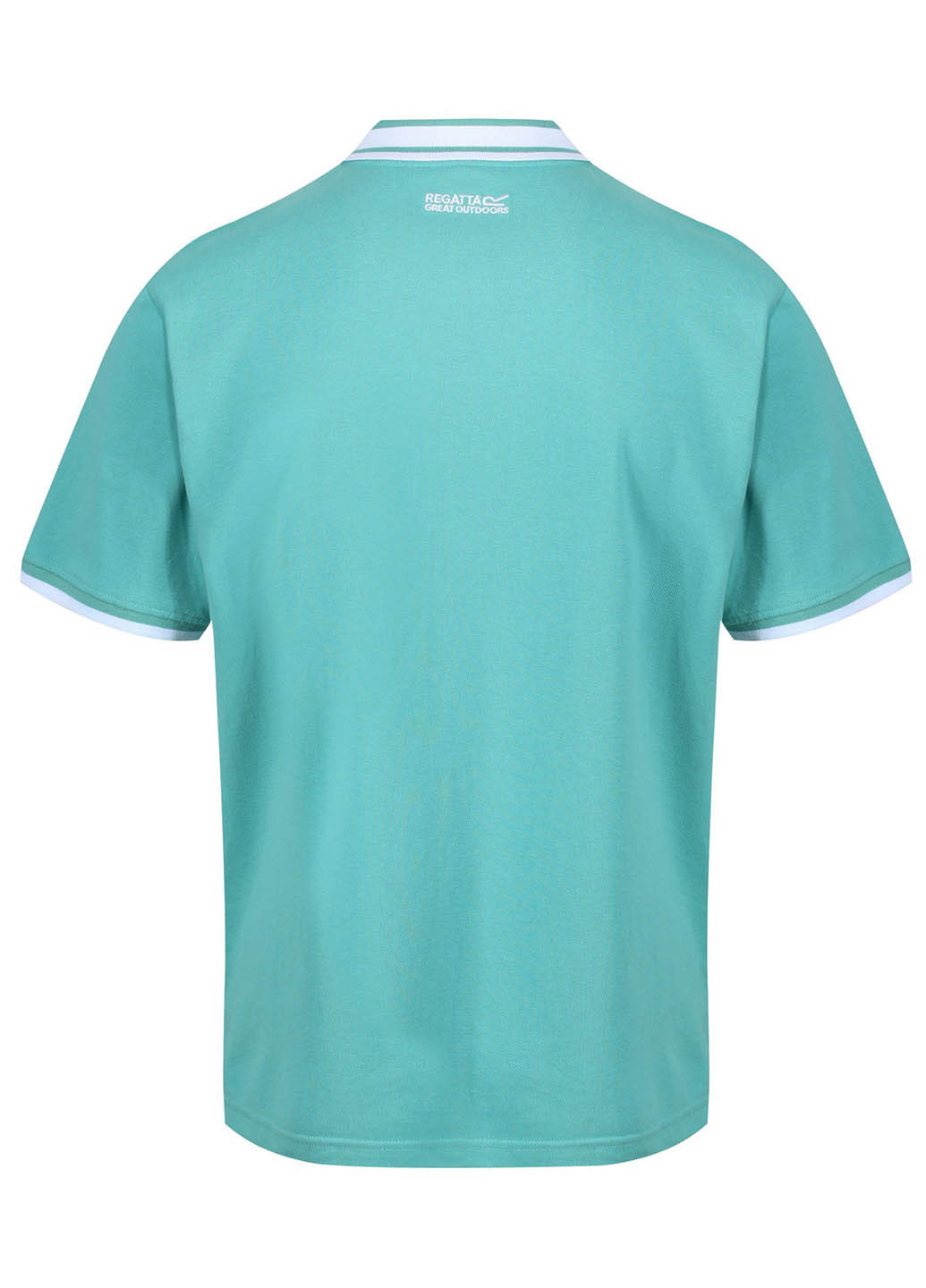 Бирюзовая футболка-поло для мужчин Regatta с геометрическим узором