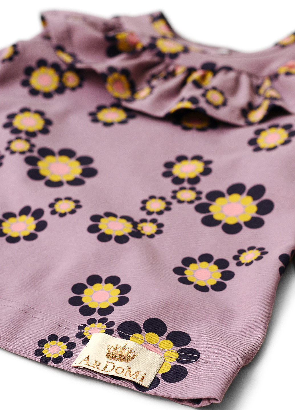 Сиреневая цветочной расцветки блузка ArDoMi демисезонная