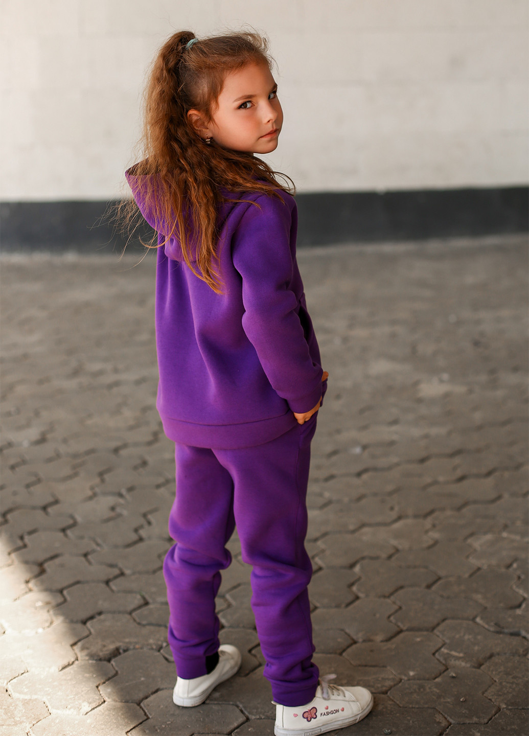 Фиолетовый демисезонный костюм (худи, брюки) BRAZERS