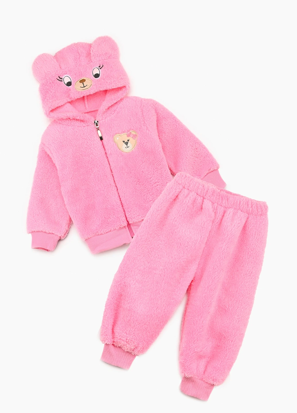 Розовый демисезонный костюм Mini papi