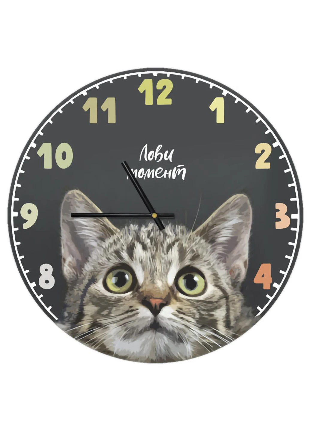 Часы настенные круглые Лови момент 36 см Presentville (253065780)